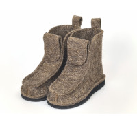 Сшитые валенки средние - цвет юртовый